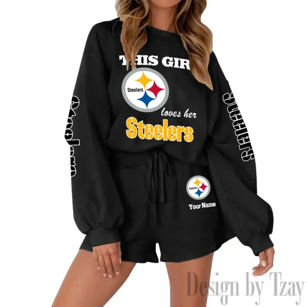 Pittsburgh Steelers Fashionable Casual Women's Sweatsuit New 2025 SPTW2POSS062 - Image 8