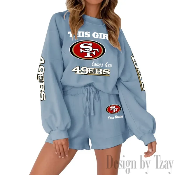 San Francisco 49ers Fashionable Casual Women's Sweatsuit New 2025 SPTW2POSS063 - Image 7
