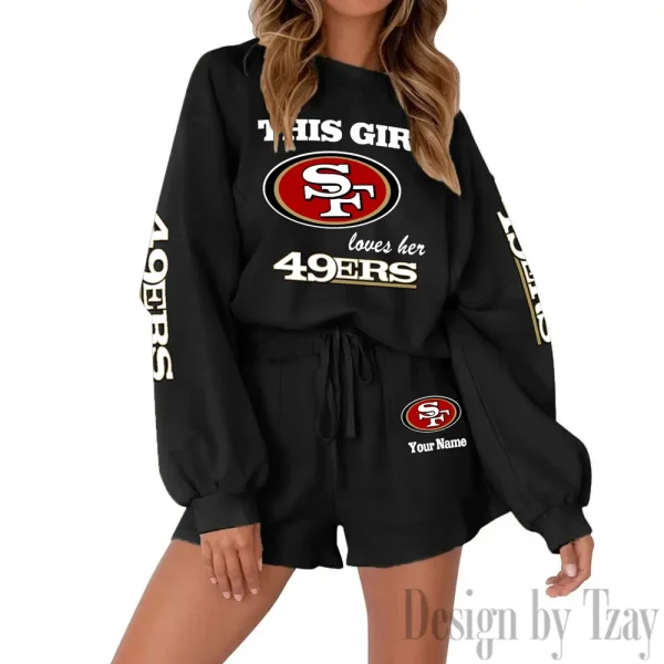 San Francisco 49ers Fashionable Casual Women's Sweatsuit New 2025 SPTW2POSS063 - Image 8