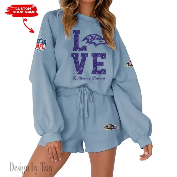 Baltimore Ravens Fashionable Casual Women's Sweatsuit New 2025 SPTW2POSS099