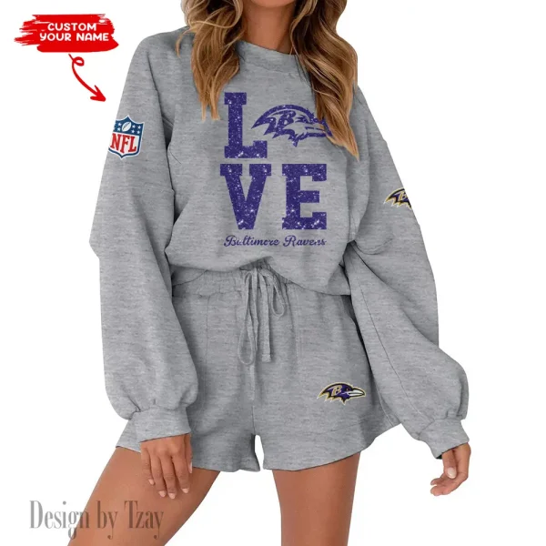 Baltimore Ravens Fashionable Casual Women's Sweatsuit New 2025 SPTW2POSS099 - Image 4