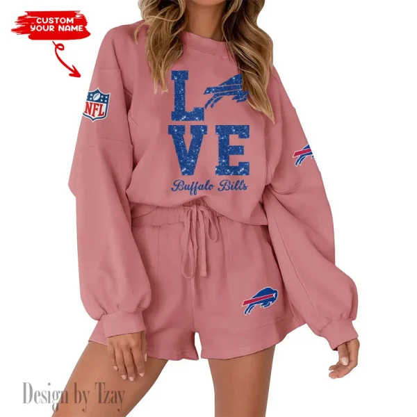 Buffalo Bills Fashionable Casual Women's Sweatsuit New 2025 SPTW2POSS100 - Image 2