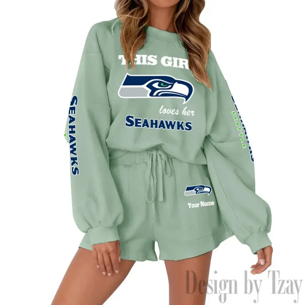 Seattle Seahawks Fashionable Casual Women's Sweatsuit New 2025 SPTW2POSS064 - Image 5