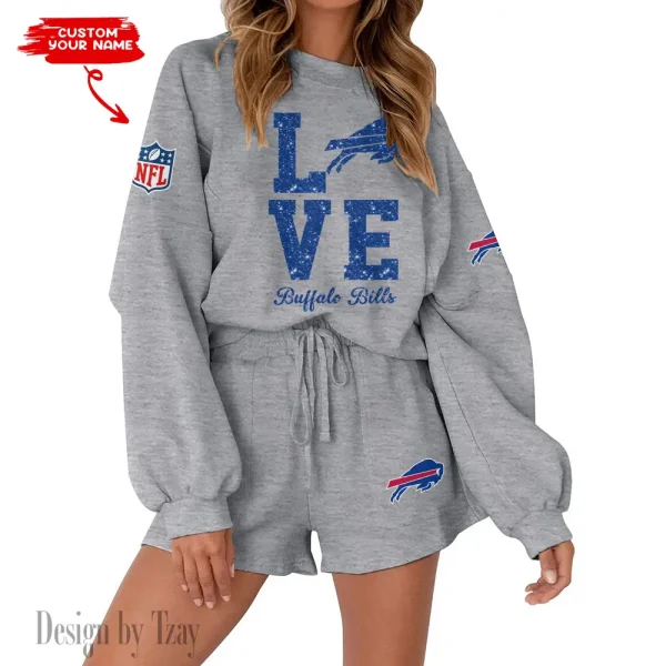 Buffalo Bills Fashionable Casual Women's Sweatsuit New 2025 SPTW2POSS100 - Image 4