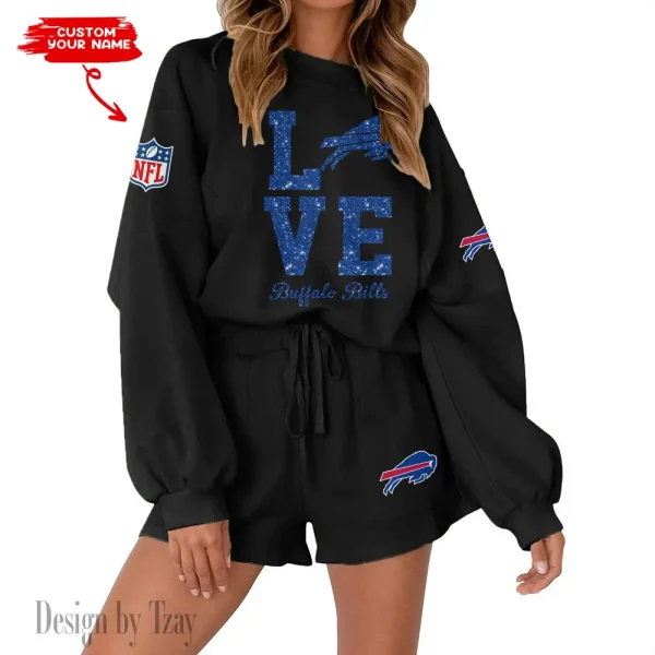 Buffalo Bills Fashionable Casual Women's Sweatsuit New 2025 SPTW2POSS100 - Image 7