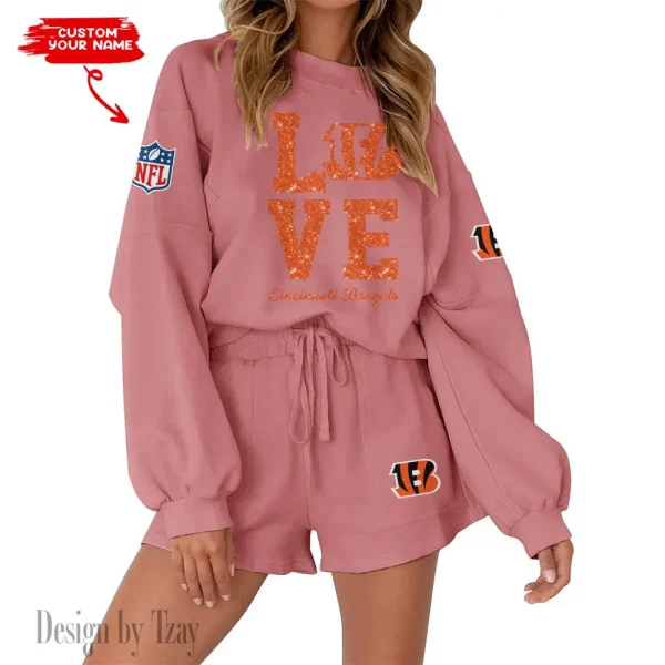 Cincinnati Bengals Fashionable Casual Women's Sweatsuit New 2025 SPTW2POSS103