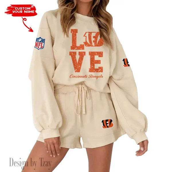Cincinnati Bengals Fashionable Casual Women's Sweatsuit New 2025 SPTW2POSS103 - Image 2