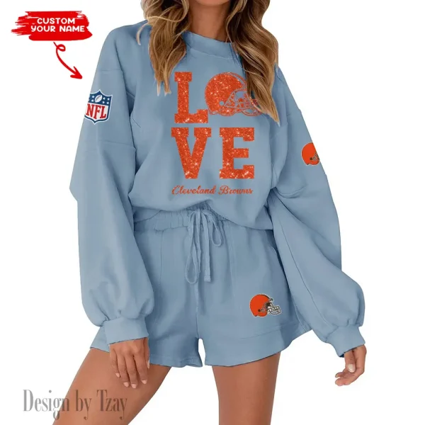 Cleveland Browns Fashionable Casual Women's Sweatsuit New 2025 SPTW2POSS104 - Image 4