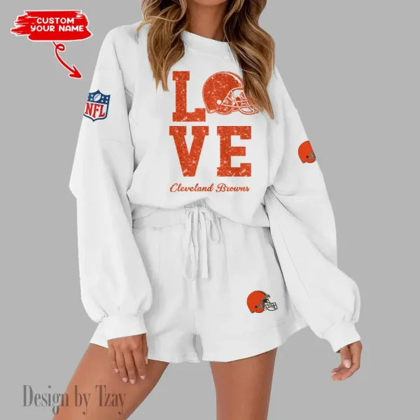 Cleveland Browns Fashionable Casual Women's Sweatsuit New 2025 SPTW2POSS104