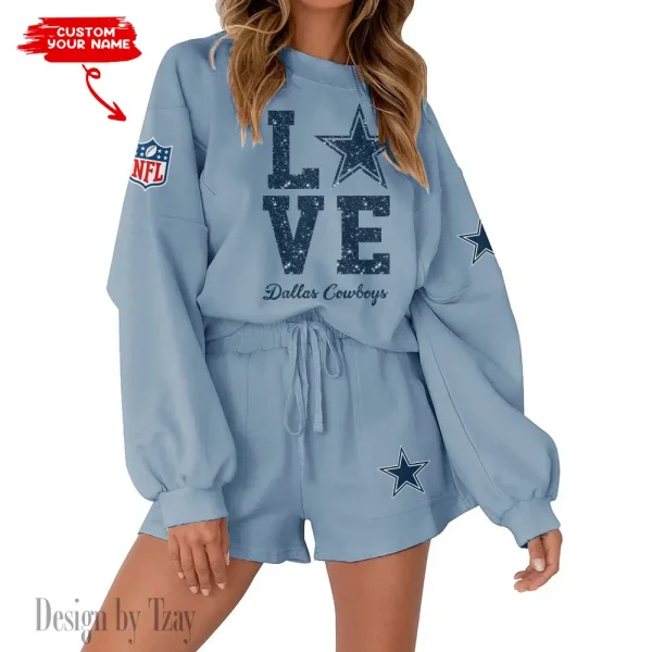 Dallas Cowboys Fashionable Casual Women's Sweatsuit New 2025 SPTW2POSS105