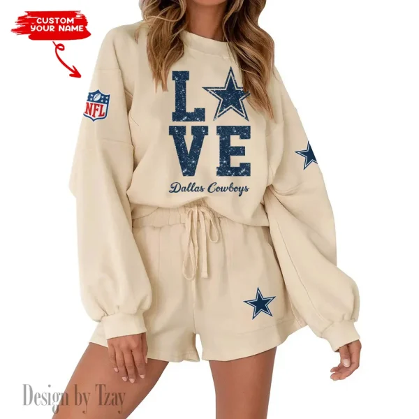 Dallas Cowboys Fashionable Casual Women's Sweatsuit New 2025 SPTW2POSS105 - Image 6
