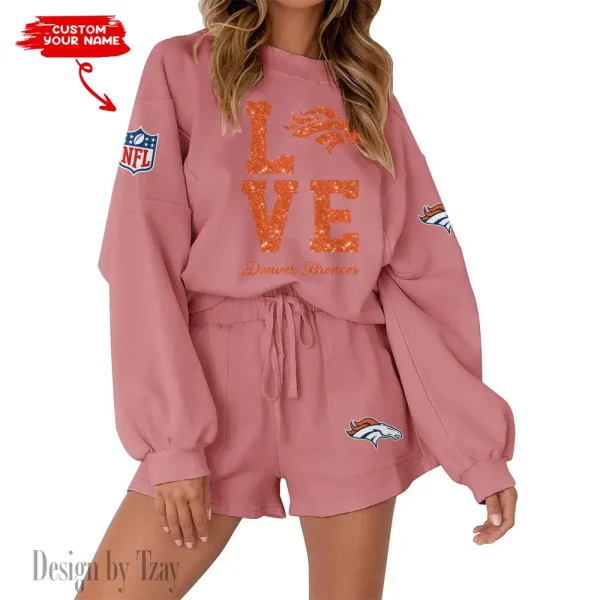 Denver Broncos Fashionable Casual Women's Sweatsuit New 2025 SPTW2POSS106 - Image 2