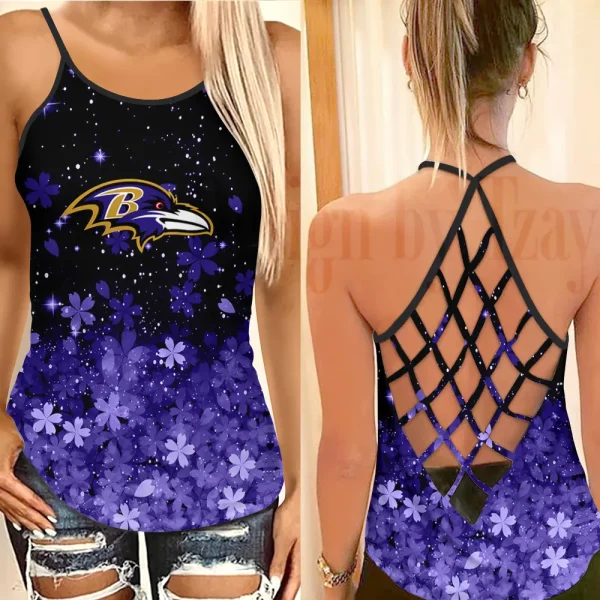 Baltimore Ravens Summer Women Backless Tops Trending 2025 BGCCTANK285