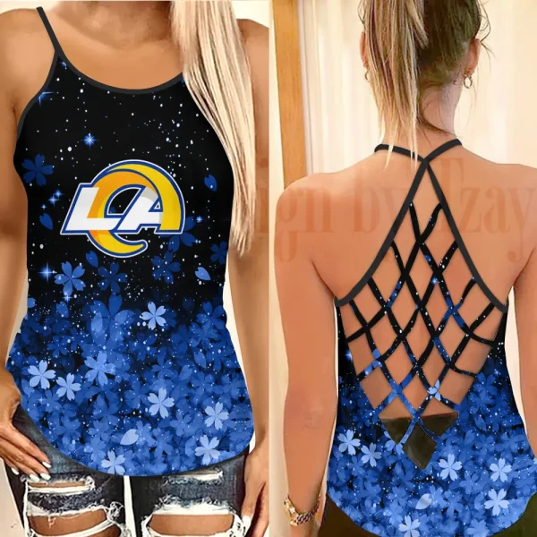 Los Angeles Rams Summer Women Backless Tops Trending 2025 BGCCTANK301