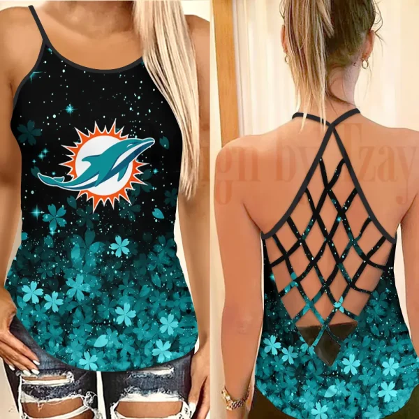 Miami Dolphins Summer Women Backless Tops Trending 2025 BGCCTANK302