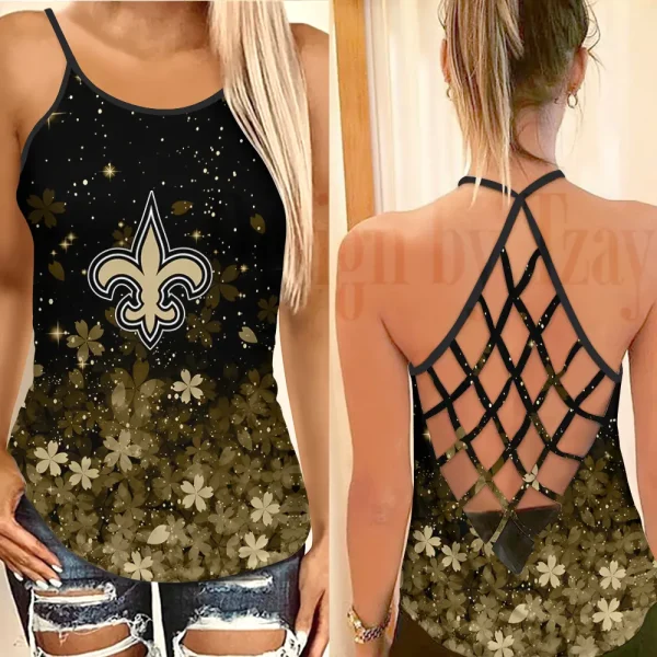New Orleans Saints Summer Women Backless Tops Trending 2025 BGCCTANK305
