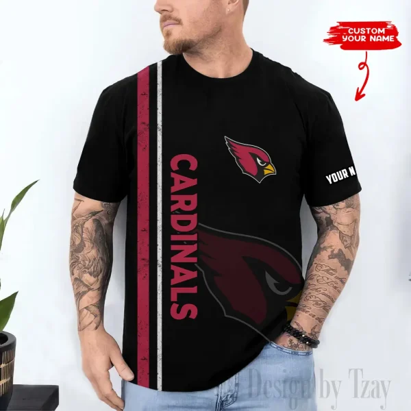 Arizona Cardinals Trendy Men's 3D Printed T-shirt Fashion O-neck 2025 AZTS1498