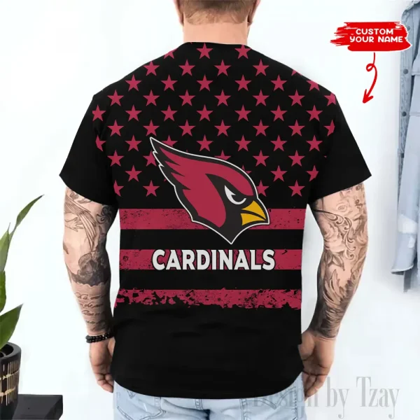 Arizona Cardinals Trendy Men's 3D Printed T-shirt Fashion O-neck 2025 AZTS1498 - Image 2
