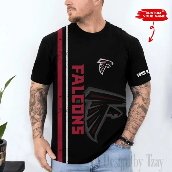 Atlanta Falcons Trendy Men's 3D Printed T-shirt Fashion O-neck 2025 AZTS1499