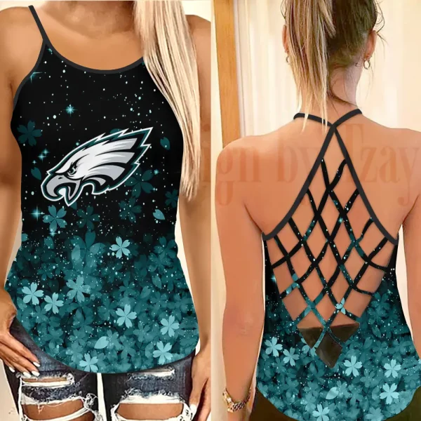 Philadelphia Eagles Summer Women Backless Tops Trending 2025 BGCCTANK308