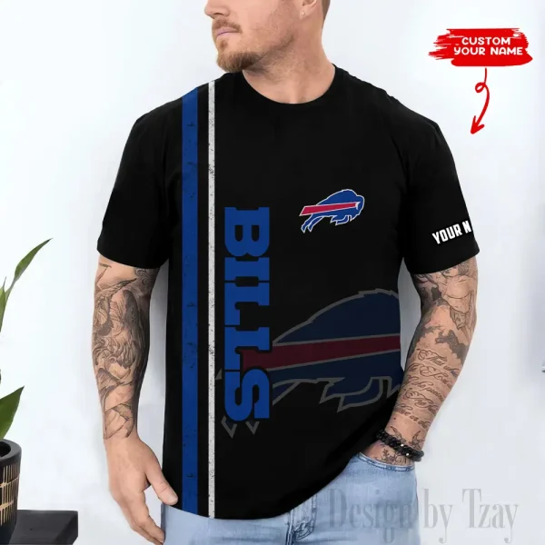 Buffalo Bills Trendy Men's 3D Printed T-shirt Fashion O-neck 2025 AZTS1501