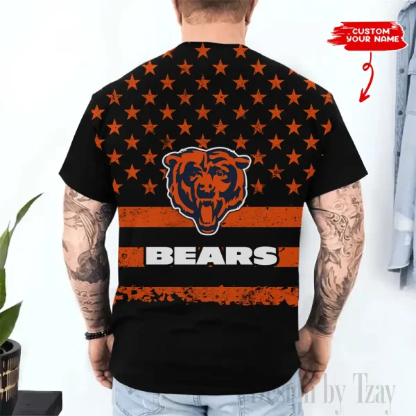 Chicago Bears Trendy Men's 3D Printed T-shirt Fashion O-neck 2025 AZTS1503 - Image 2