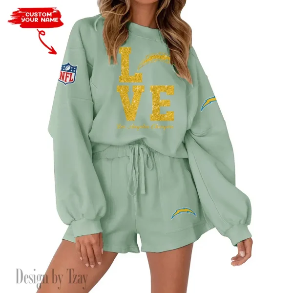 Los Angeles Chargers Fashionable Casual Women's Sweatsuit New 2025 SPTW2POSS114 - Image 3