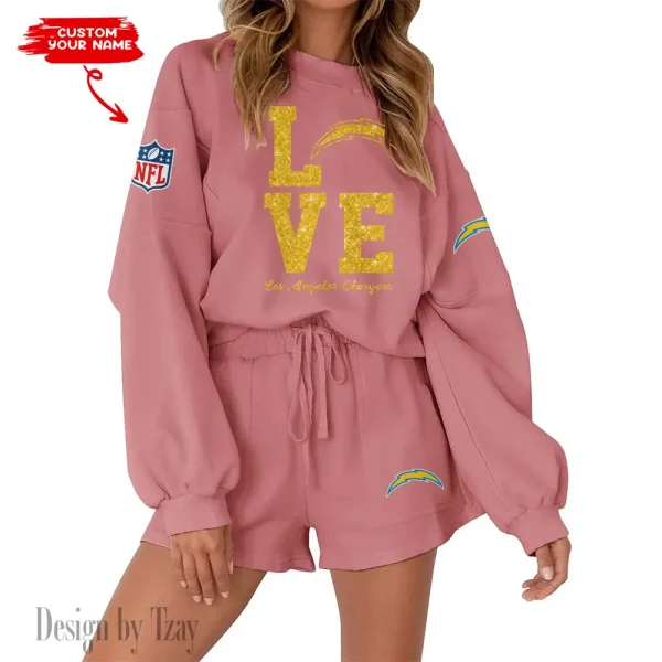 Los Angeles Chargers Fashionable Casual Women's Sweatsuit New 2025 SPTW2POSS114 - Image 5