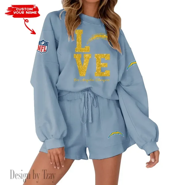 Los Angeles Chargers Fashionable Casual Women's Sweatsuit New 2025 SPTW2POSS114 - Image 6