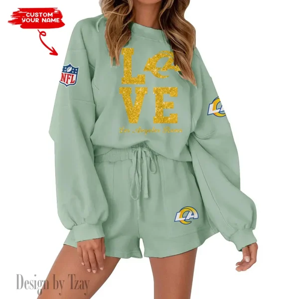Los Angeles Rams Fashionable Casual Women's Sweatsuit New 2025 SPTW2POSS115 - Image 3