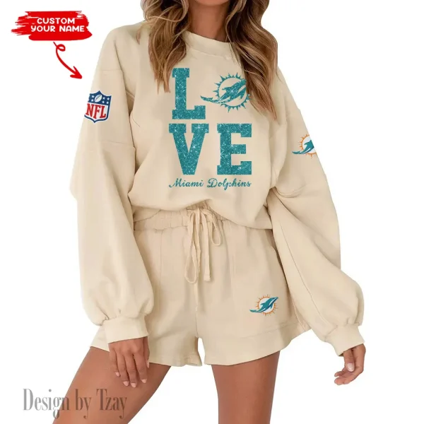 Miami Dolphins Fashionable Casual Women's Sweatsuit New 2025 SPTW2POSS116 - Image 6