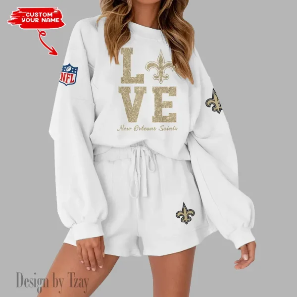 New Orleans Saints Fashionable Casual Women's Sweatsuit New 2025 SPTW2POSS119