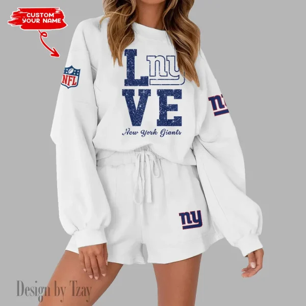 New York Giants Fashionable Casual Women's Sweatsuit New 2025 SPTW2POSS120 - Image 2