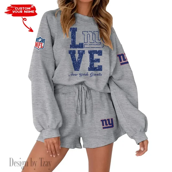 New York Giants Fashionable Casual Women's Sweatsuit New 2025 SPTW2POSS120 - Image 4