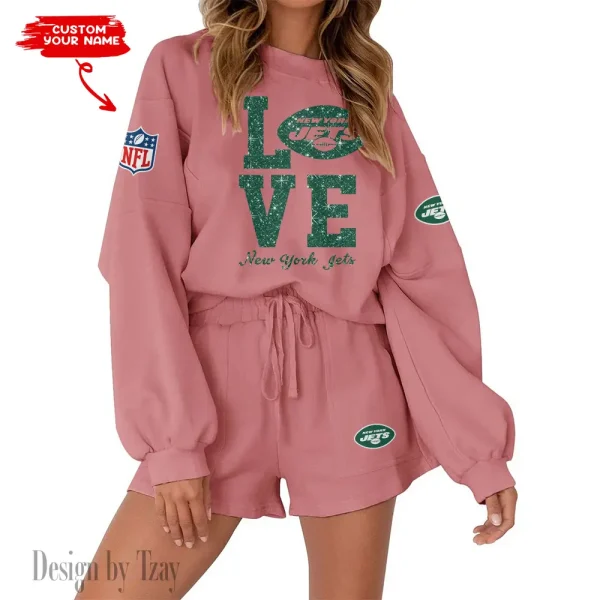 New York Jets Fashionable Casual Women's Sweatsuit New 2025 SPTW2POSS121