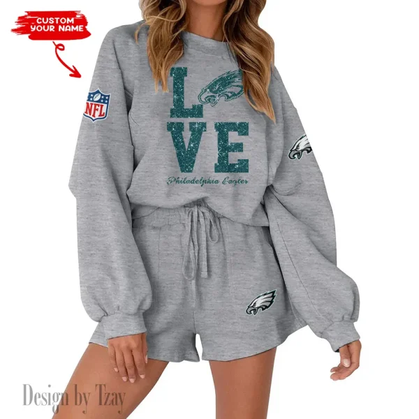 Philadelphia Eagles Fashionable Casual Women's Sweatsuit New 2025 SPTW2POSS122 - Image 4
