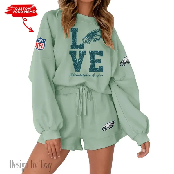 Philadelphia Eagles Fashionable Casual Women's Sweatsuit New 2025 SPTW2POSS122 - Image 5