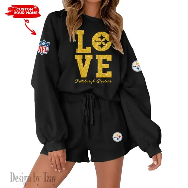 Pittsburgh Steelers Fashionable Casual Women's Sweatsuit New 2025 SPTW2POSS123