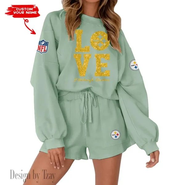 Pittsburgh Steelers Fashionable Casual Women's Sweatsuit New 2025 SPTW2POSS123 - Image 3