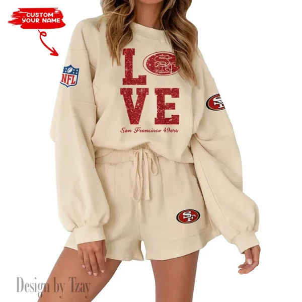 San Francisco 49ers Fashionable Casual Women's Sweatsuit New 2025 SPTW2POSS124 - Image 2
