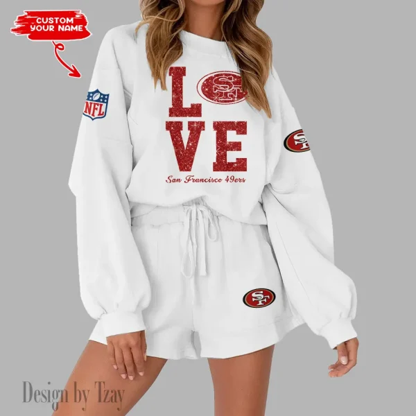 San Francisco 49ers Fashionable Casual Women's Sweatsuit New 2025 SPTW2POSS124 - Image 6