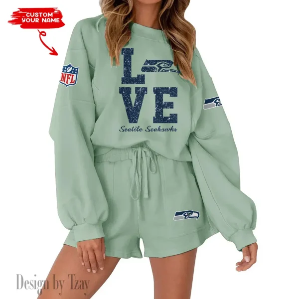 Seattle Seahawks Fashionable Casual Women's Sweatsuit New 2025 SPTW2POSS125 - Image 3