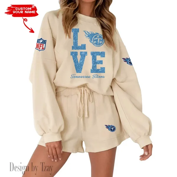 Tennessee Titans Fashionable Casual Women's Sweatsuit New 2025 SPTW2POSS127 - Image 2