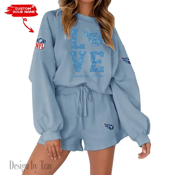 Tennessee Titans Fashionable Casual Women's Sweatsuit New 2025 SPTW2POSS127 - Image 3