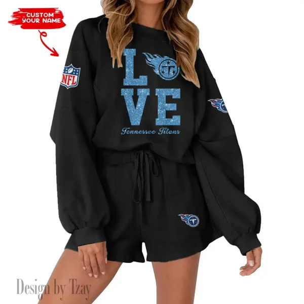 Tennessee Titans Fashionable Casual Women's Sweatsuit New 2025 SPTW2POSS127 - Image 7
