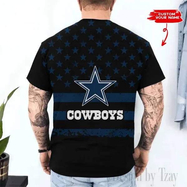 Dallas Cowboys Trendy Men's 3D Printed T-shirt Fashion O-neck 2025 AZTS1506 - Image 2
