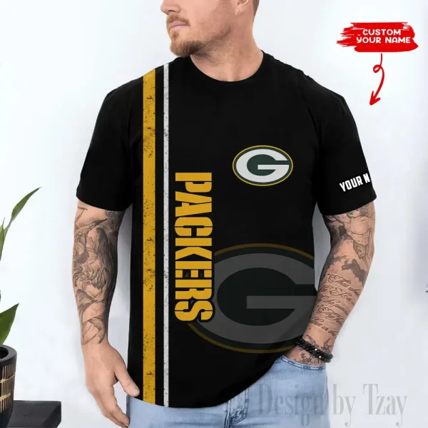 Green Bay Packers Trendy Men's 3D Printed T-shirt Fashion O-neck 2025 AZTS1509