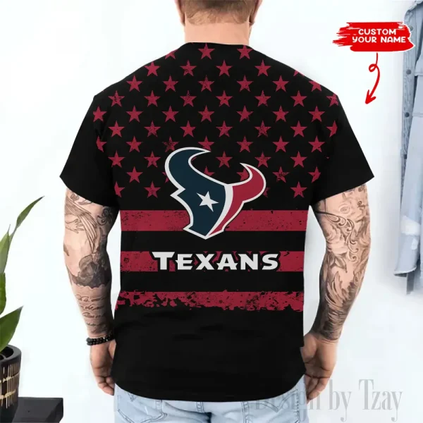 Houston Texans Trendy Men's 3D Printed T-shirt Fashion O-neck 2025 AZTS1510 - Image 2
