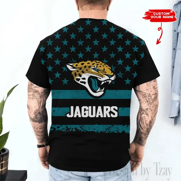 Jacksonville Jaguars Trendy Men's 3D Printed T-shirt Fashion O-neck 2025 AZTS1512 - Image 2