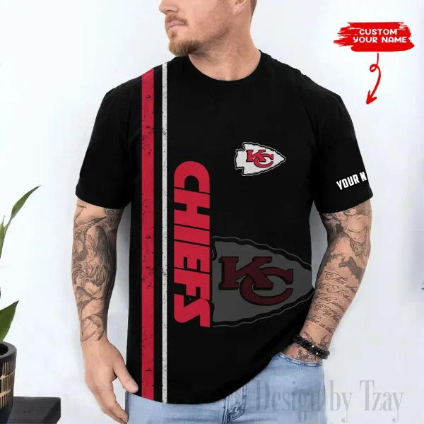 Kansas City Chiefs Trendy Men's 3D Printed T-shirt Fashion O-neck 2025 AZTS1513